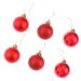 Alipis 24 Pcs Christmas Hanging Balls Christmas Shatterproof Ornament Pendant Red Barreled Red Size 1