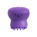 Silicone Facial Cleansing Brush Cute Animal Octopus Silicone Manual Cleaning Brush for Deep Cleansing Gentle Exfoliating Skin Massaging for All Skin Type Bagged/Purple