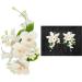 Cake Company Sugar Flower Boquet Orchid Peach 1 Sack (1 x 55 g) & Orchid Bouquet 2 Pieces 1 Sack (1 x 68 g) Bundle with orchid bouquet