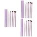 minkissy 15 Pcs Horsehair Eyeshadow Brush Mascara Brush Women Makeup Brush Thin Eyeliner Brush Flat Makeup Brush Gel Eyeliner Brush Travel Kit for Women Tool Brush Miss Mix Purple