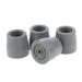 4 Pcs Rubber Walking Stick Ferrules Cane Pin Crutch Pads Caps Tip Bottom Protector Ends Durable - Gray