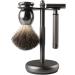 Lefeda Simply Shaving Brushes & Copper Safety Razor Set for Men - Stylish 15cm Black Silver-Sham-Razor Kit - International Shipping Available - Buy Online on GoSupps.com
