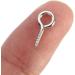 100PCS 10mm x 3mm Mini Silver Hoop Eye Pin Screws for Arts & Crafts Projects & DIY Jewelry - Buy Online on GoSupps.com