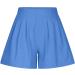 SHOPESSA Pleated Linen Shorts - Women's Casual Summer Beach Shorts - X-Large Blue - Buy Online on GoSupps.com