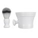 Saluaqui razor brush set richly foaming beard brush set removes dirt comfortable beard cutting for father husband friend birthday or Valentine's Day gifts