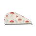 Flat Mushrooms Microfiber Hair Towel Soft Super Absorbent Hair Towel Wrap for Women Coral Velvet Quick Dry Hair Cap for Long Curly and Thick Hair