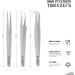 Pack of 3 Stainless Steel Lash Tweezers â€“ Straight & Curved Tip Tools for Eyelash Extensions - Buy Online on GoSupps.com