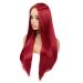 WIGER Long Straight Red Wig for Women - Heat Resistant Synthetic Fiber Full Wig for Party & Cosplay - Buy Online on GoSupps.com