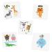 Safari Adventure Variety Set of 25 assorted Flash Tattoos  premium waterproof colorful metallic gold/silver/black kids temporary foil tat  gold tattoo  metallic tattoo  safari party  animal tattoo