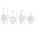 Portable Travel Bottles Set - 50ml Leakproof Keychain Bottles for Soap Shampoo & Conditioner - Refillable Transparent Plastic - Buy Online on GoSupps.com