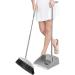 Broom and Dustpan Set for Home - Dust Pans with Long Handle | Outdoor Indoor for Home Kitchen Must Haves for Home Grey - Buy Online on GoSupps.com