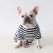 BT BEAR Classic Striped Dog Pajamas - Soft Cotton Overalls for Pugs French Bulldogs Cats & Puppies | Small & Medium Sizes Available (Black) - Buy Online on GoSupps.com