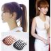 Multifunctional Hair Styling Accessories - 2pcs Plastic Inserts Combs & Ponytail Pads for Women & Girls in Black & Coffee Brown - Buy Online on GoSupps.com