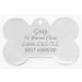 BWM Bling Swarovski Crystal Personalized Pet ID Tags Dog Tags | Dog Tag for Pets Laser Engraved & Personalised | ID Tags for Dogs & Cats | Durable Strong & Deeply Engraved - Small Silver Bone 31x21mm Poochy - Buy Online on GoSupps.com