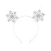RmKbe Snowflake Headbands Metal Christmas Headband Glitter Snowflake Head Bopper Snowflake Hair Accessories for Christmas Holiday Party