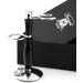 Premium Luxury Wet Shaving Set - Skartusche Razor Elegant Handle & Black Shaving Brush with Double Stand | International Shipping Available - Buy Online on GoSupps.com