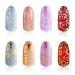 Mudder 216 Pieces 3D Flower Nail Art Stickers Decals - Silver and Gold Self-adhesive Nail Tips Decorations - Buy Online on GoSupps.com
