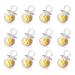 Pack of 12 Fillable Pacifier Gift Boxes - Baby Shower - Clear