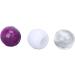 100 Transparent Hair Pearls & Plastic Clips - DIY Jewelry Set for Men Women & Girls - Ideal for Hair Braids & Bracelets (White Purple Transparent) - Buy Online on GoSupps.com