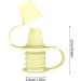 Eastuy Silicone Leak-Proof Bottles | Food Solution | Scratch-Free Design | Replacement Adapters for Kids | Creamy Yellow - Buy Online on GoSupps.com