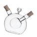 Zerodeko 2 Pcs Kitchen Oil Control Pot Honey Dispenser Container with Lid Oil Sealing Bottle Glass Caster Glass Storage Bottle with Cork Oil Dispenser Bottle Olive Oil Food Glass Bottle 11.5x10cmx2pcs Transparent Colorx2pcs