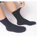 DOITOOL Diabetic Cotton Non-Binding Crew Socks for Men and Women - Black, Breathable and Comfortable Design - Buy Online on GoSupps.com