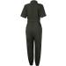 Mimacoo Green Overall Jumpsuit Set for Women - Short Sleeve Shirts and Long Pants Outfit - Size Large - Buy Online on GoSupps.com