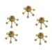 Healeeved 5st full body wood tool acupuncture point massage device Traditional Thai massage device Thai massage tool pressure point massage device Smooth face scrollrad bambus