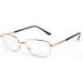 Shop Inlefen Vintage Metal Frame Rectangle Reading Glasses - +4.00 to +6.00 | Stylish Eyewear with Case | International Shipping Available - Buy Online on GoSupps.com