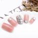 Shop Sethexy Medium Glossy Pink Sparkle False Fingernails with Rhinestones - 24pcs Acrylic Press-On Nail Tips for Women & Girls - Buy Online on GoSupps.com
