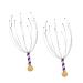 dijiusidy 2pcs Octopus Shape Head Scratcher Manual Stainless Steel Wire Body Stress Relief Claw Equipment for Relaxation