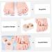 INOOMP 2 Pairs Men's Toe Splitter Tools: Thumb Splint, Bunion Toe Separators, Valgus Correction, Spacer - Breathable Sebs Nylon - 3.6x3.5cm - Buy Online on GoSupps.com