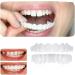 Flipped Warm False Teeth Veneers - 2 Pairs Cosmetic Tooth Covers | Artificial Dentures & Temporary Prostheses for a Confident Smile - Buy Online on GoSupps.com