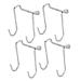 Alipis 4pcs Hook Wall Mount Coat Mounted Hooks Door Hanging Hook Wall Hanging Stainless Steel