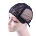 YANTAISIYU Double Lace Wig Cap - Adjustable Swiss Lace Hairnet for Wig Making (Black L 56cm - Buy Online on GoSupps.com