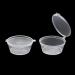 Party Essentials 2 oz Clear Plastic Condiment Containers with Attached Airtight Portion Cup - 100 Sets for Sauces, Samples, Slime, Jello Shots, Craft Storage - Buy Online on GoSupps.com