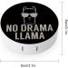 No Drama Llama Round Case For Contact Lens Kit Storage Box with Mirror Printed - Buy Online on GoSupps.com