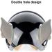 Cool Dog Motorcycle Helmet - Adjustable Pet Helmet for Small & Medium Dogs | Safe Bicycle Gear with Ear Holes - Buy Online on GoSupps.com
