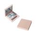 TOVINANNA 4 Pcs Empty Eye Shadow Pallet Highlighter Eye Shadow Case Pink Empty Eyeshadow Dish Platen Compact