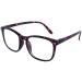 DOOViC Blue Light Filter Reading Glasses Square Frame Large Lenses Prescription Glasses 024 Purple Tortoiseshell 3.5 x