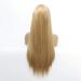 18 Silky Long Straight Lace Front Wig - Natural Gold Heat Resistant Synthetic Hair for Ladies | Perfect for Daily Wear & Halloween Parties - Buy Online on GoSupps.com