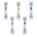 DFsucces Tooth Brushing Sand Timer 5 Pcs Dental Aesthetics Smile Toothbrush Timer Kids Toothbrush Timer Smile Sand Timers for Kids Healthy Teeth(3 Minute)
