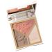 jojomis 3Colors Highlighter Contour Palett Face Contouring Kit Nose Shadow Highlighting Powder - Red