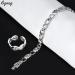 Cigmag Magnetic Bracelet for Women | Titanium Steel Ultra Strength Magnet | Adjustable Tool & Gift Box | Silver Love Bracelet & Fishtail Ring - Buy Online on GoSupps.com