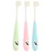 Beaupretty 3st travel toothbrush for children Extra soft toothbrushes for adult toothbrushes for on the way Children's toothbrushes for children portable toothbrush toddlers Skind suitcase ABS bulk