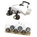 Headband LED Lights Magnifier Eye Glasses Watch Repair Loupe Jeweler Glass 10X 15X 20X 25X for Household Headband Magnifier with Led Light for Jewelry