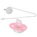 Bling Baby Pacifier | Ultra Soft Silicone Dummy with Rhinestone Crown | Pink M Size - Buy Online on GoSupps.com