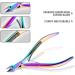 BAQI 4 Packs Cuticle Remover Cuticle Cutter Trimmer Rainbow Professional Cuticles Nipper Stainless Steel Cuticle Clippers Nail Cuticle Scissors Tools for Manicure and Pedicure - Buy Online on GoSupps.com