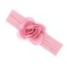 minkissy Pink Rose Hair Band Elastic Headbands Baby Headwraps Lovely Headdress Hair Accessories for Baby Kids Toddler