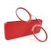 Unisex Reading Glasses Compact Vision Aid Mini Nose Clip Non-Slip Reading Glasses - Always at Hand (Red +2.5) Red +2.5